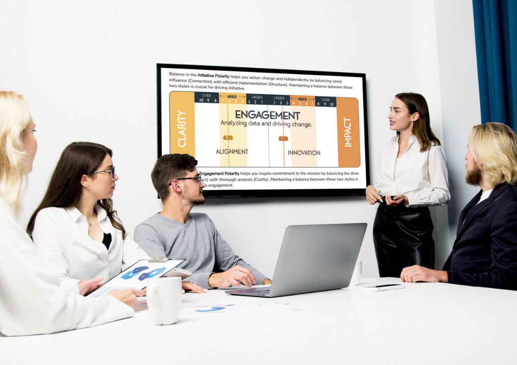 Illustration of the Tilt365 Enterprise Leadership & Culture Dashboard program